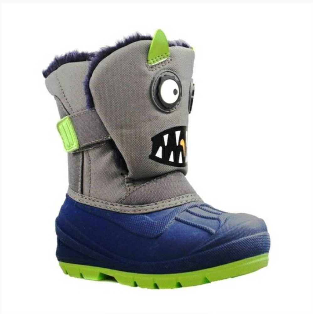 NEW! TODDLER BOYS HUXLEY MONSTER WINTER RAIN SNOW BOOTS SIZE 5